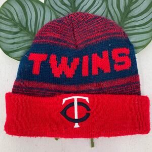 Melonwear Red Blue MLB Minnesota Twins Target Stadium Giveaway Knit Beanie Hat